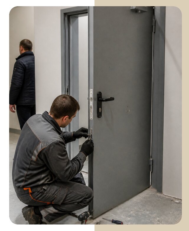 Ремонт противопожарной двери в Астрахани по цене 6679 р. | ДвериЛегко-Стр