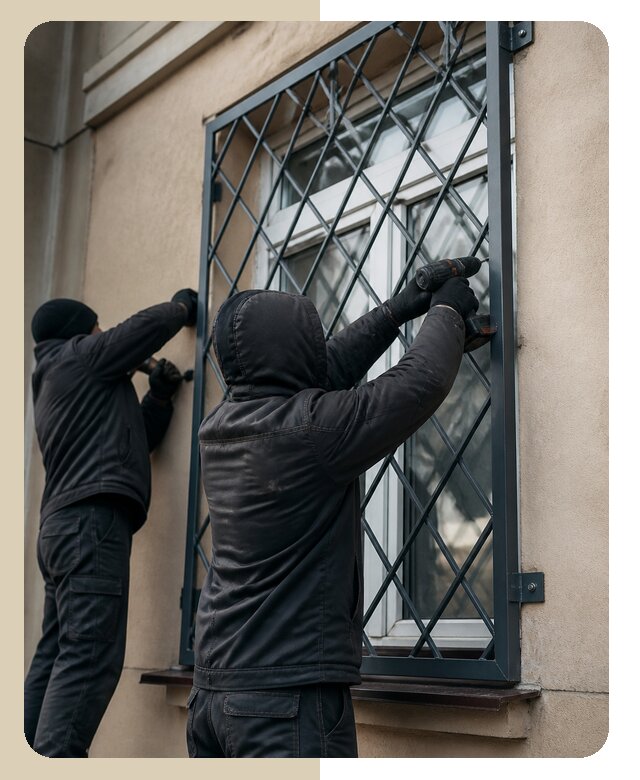 Установка антивандальных решеток на окна в Астрахани